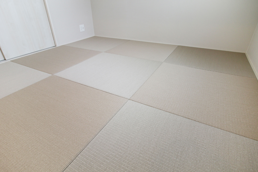 洋和室の畳（市松敷き）