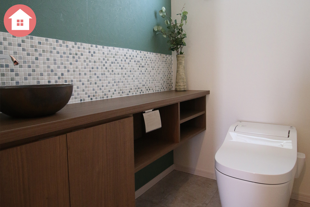 ｎｏ オリジナル造作トイレスペース Br 人気ランク第５位 Br １ ５帖の大きさになるので広々トイレがお好みの方にオススメです